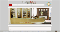 Desktop Screenshot of meisterfrick.de